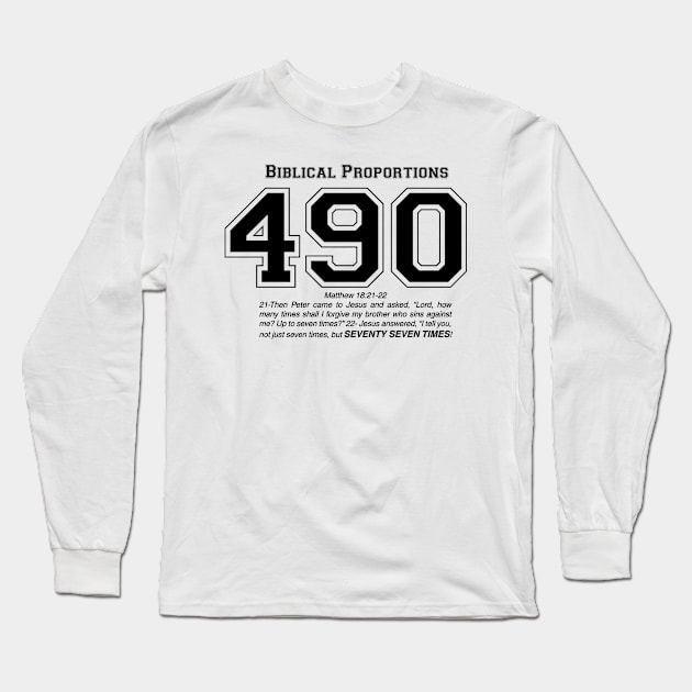 Biblical Proportions Long Sleeve T-Shirt by emma17